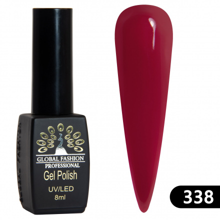 Гель-лак Global Fashion Black Elite №338