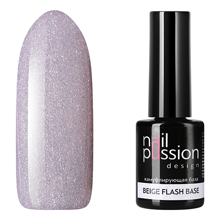 Nail Passion, База Beige Flash, 10 мл