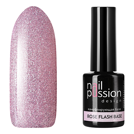 Nail Passion, База Rose Flash, 10 мл