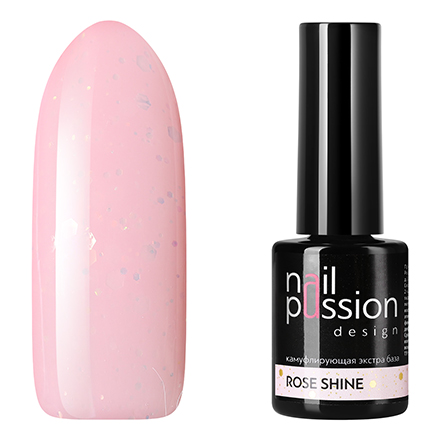 Nail Passion, База Rose Shine, 10 мл