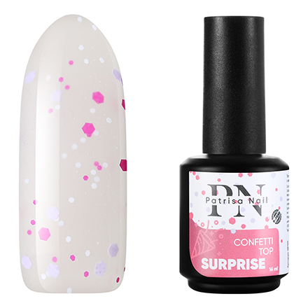 Patrisa Nail, Топ Confetti Surprise, 16 мл