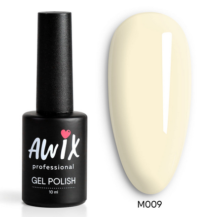 AWIX Professional, Гель-лак Milky №009