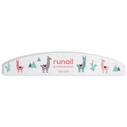 ruNail, Пилка для ногтей «Ламы», 180/240