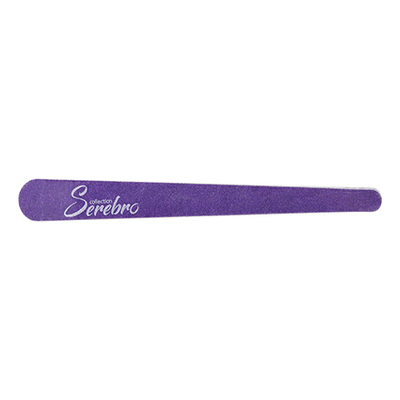 Serebro, Пилки для ногтей, тонкие, фиолетовые, 100/180, 5 шт.
