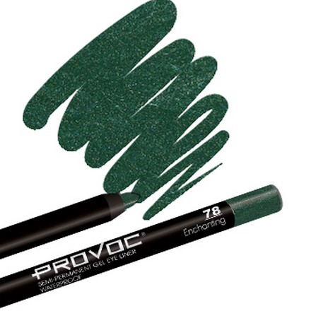 PROVOC, GEL EYE LINER 78 Enchanting, ЦВЕТ изумрудный