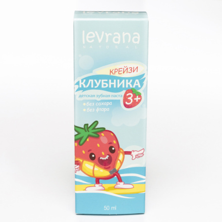 Levrana, Детская зубная Крейзи Клубника, 50 мл