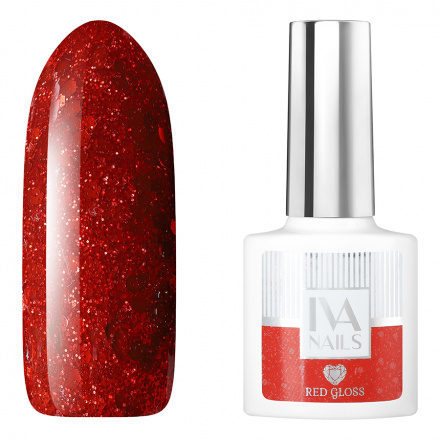 Гель-лак IVA nails Red Gloss №4