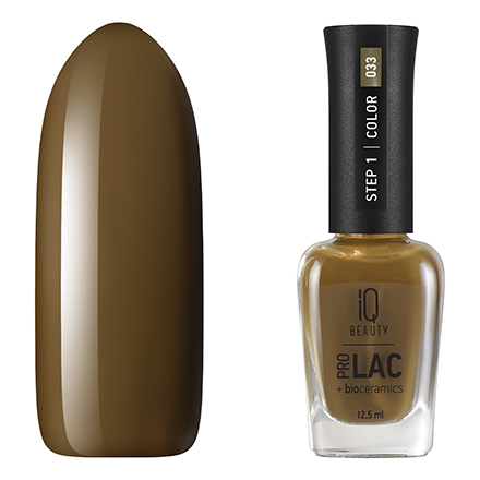 IQ Beauty, Лак для ногтей ProLac + Bioceramics №033 Olive Oyl