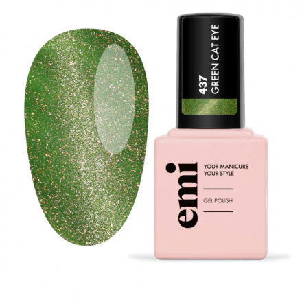 Гель-лак EMI EMILac Green Сat Eye №437