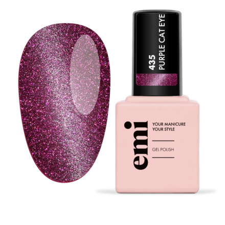 Гель-лак EMI EMILac Purple Сat Eye №435