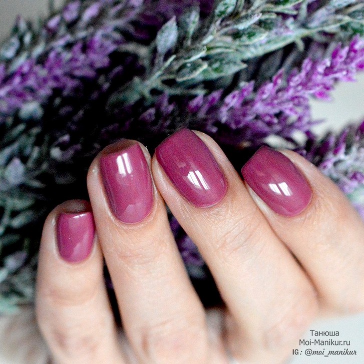 Маникюр с гель-лаком Grattol №24 Dusty Purple