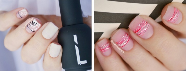 Дизайн с гель-лаком Lianail и фольгой Vodue Nails